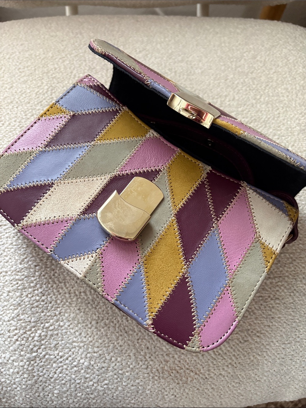 Sezane Mini Milo Patchwork Bag - Picture 5 of 14